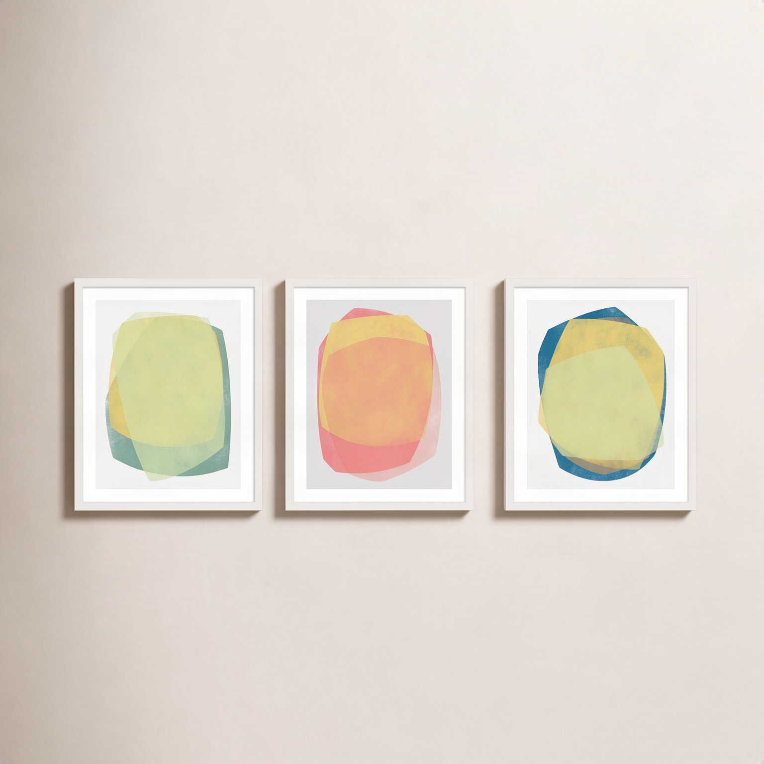 Eclipse 1-3 by Jacques Pilon, 20" H x 48" W, White