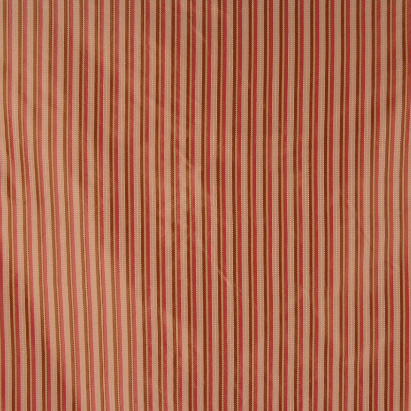 Premier Silk Fabric, Red/Beige