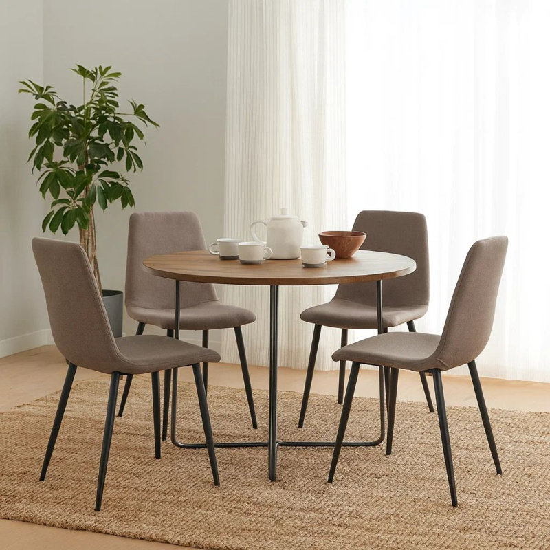 Table d'appoint naturelle et bronze industriel