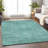 Premium Machine Washable Prisco Teal Rug-1207963975