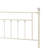 White Bed With Elegant Frame - Metal, Spindle Details, 56in Depth Full Metal Headboard And , Supports Up To 330lbs