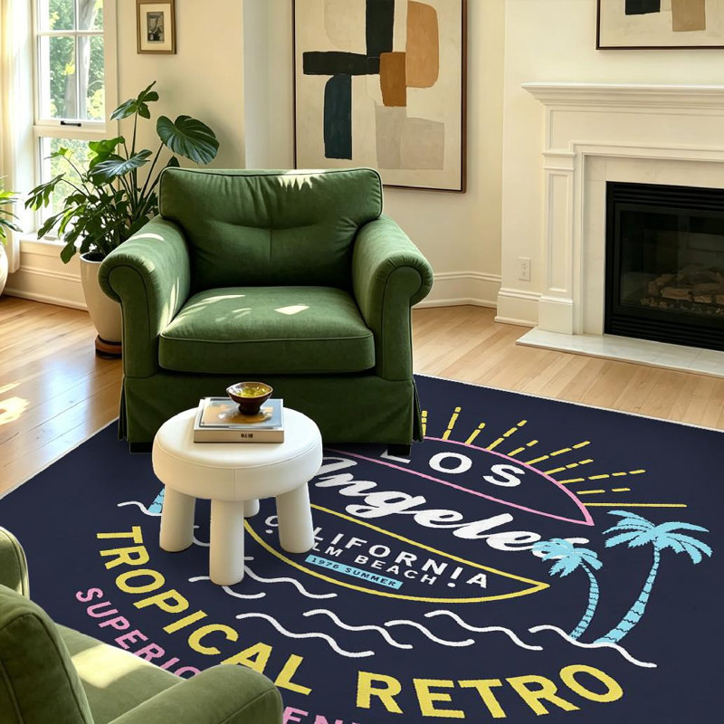 Tapis d'intérieur transparent Clear Tee Beach, Rectangle 55" x 79"