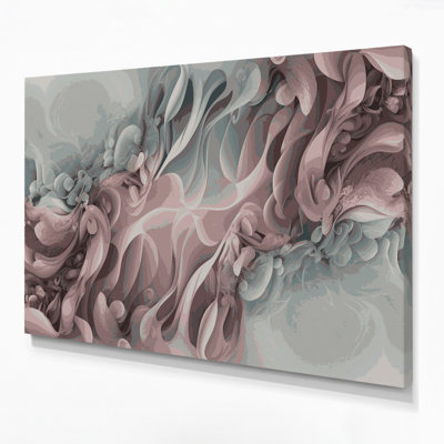 "Gradient Abstract" 75, art mural sur toile grise