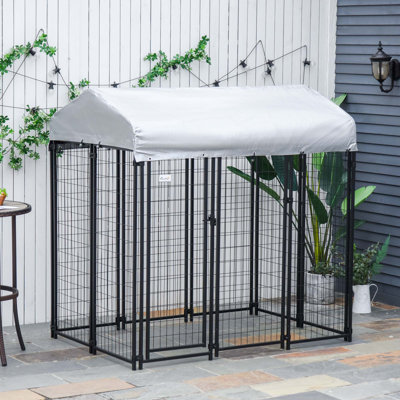 Outdoor Dog Playpen with Protective Features for Medium and Large Dogs