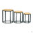 Hexagonal Set Of 3 End Table