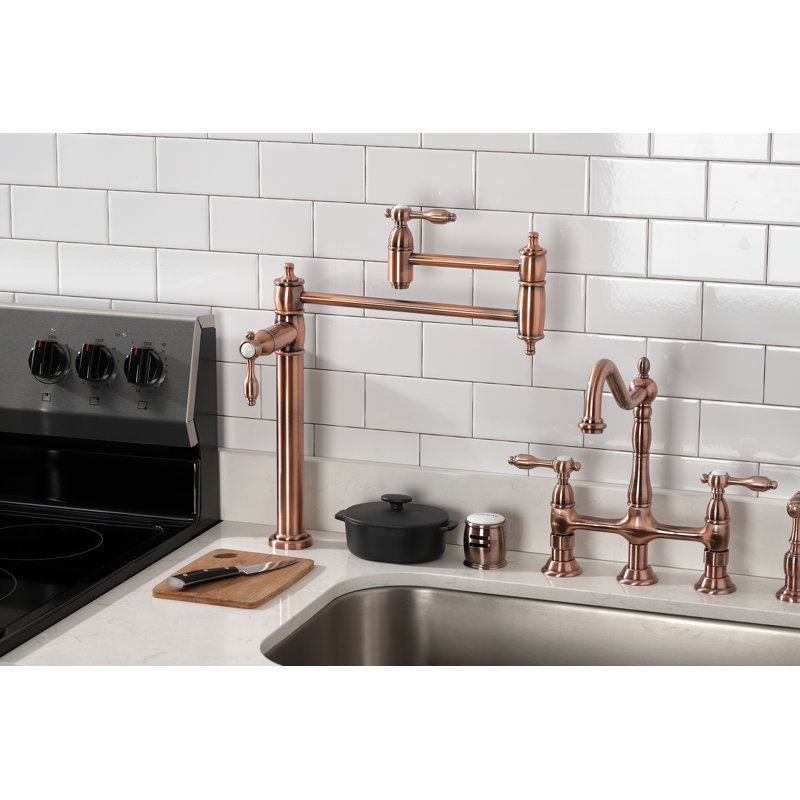 Robinet remplisseur Kingston, Cuivre antique