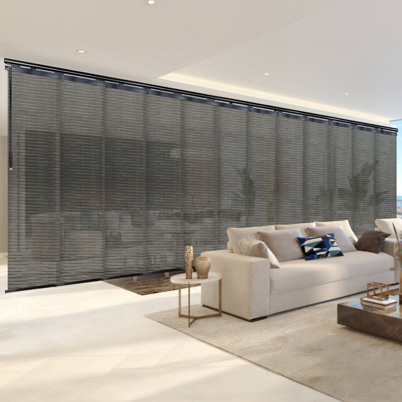 Rail extensible à double rail noir Dusky Filigiree, L 116 po x L 260 po