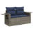 Latitude Run® 10 Piece Patio Sofa Set With Cushions Black Poly Rattan-901134200-901134202