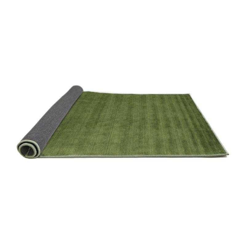 Tapis de zone vert contemporaine, Rond 8 pi