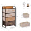 Armoire de rangement à 4 niveaux, organisateur de rangement, tour de commode autoportante, armoire de rangement pour couloir