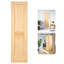 Porte intérieure à dalle pleine 80 po, porte à dalle en pin brut, porte en bois massif Aadirath -97647399