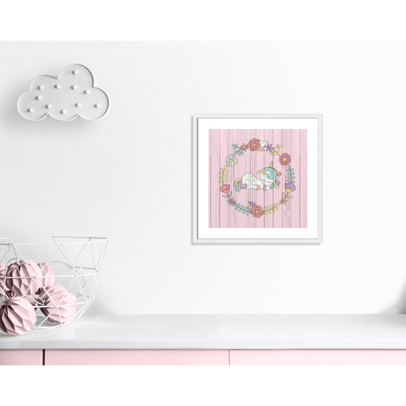 Décoration murale pour enfants, Encadré de boîte blanc, H 23,5 po x l 23,5 po x P 1,19 po