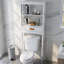Armoire de rangement au-dessus de la toilette