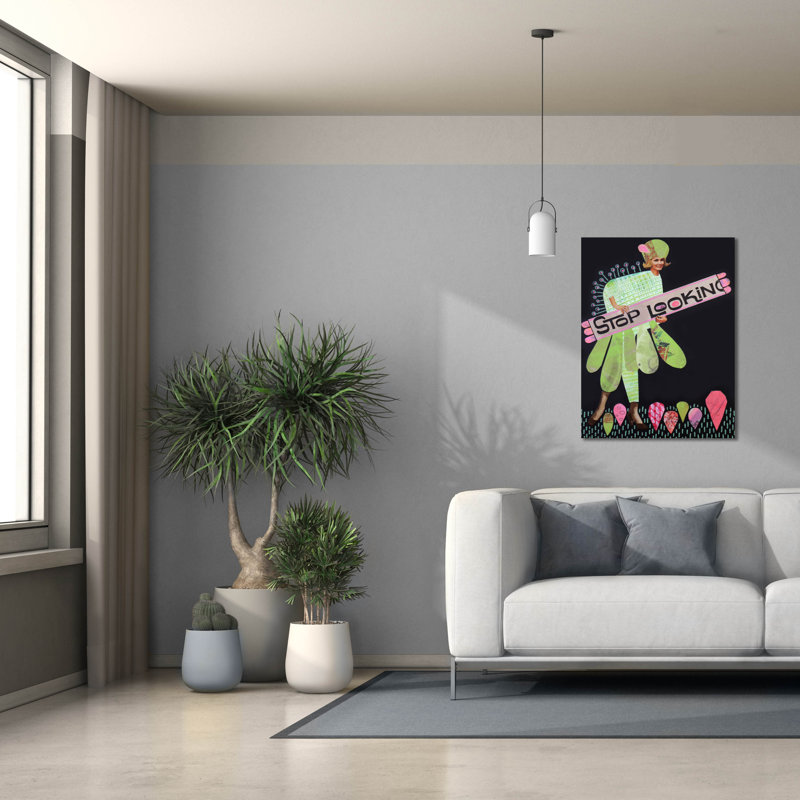  «Stop Look» par Bebe Keith, art mural sur toile, 26 po x 34 po