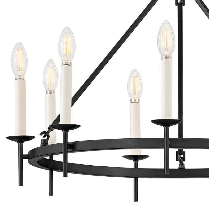 Copley 9-Light Chandelier, Black