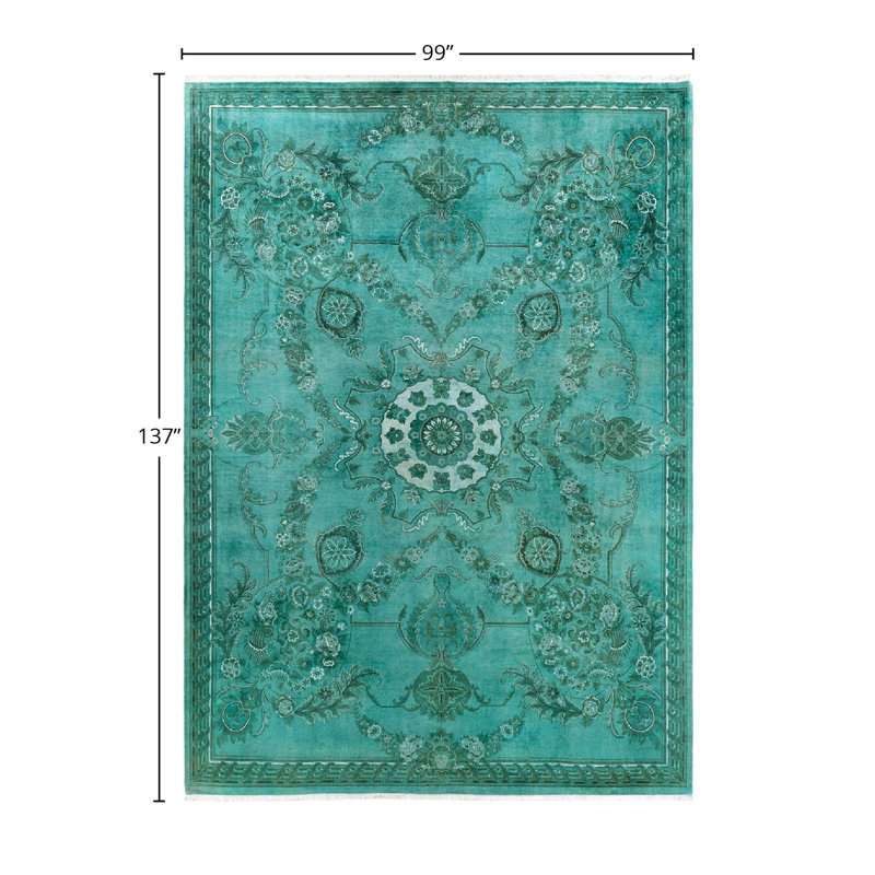 Overyed One-of-a-Kind Rectangle 8'3" X 11'5" Hand Knotted Area Rug
