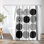 Rideau de douche Americanflat 71 x 74 - Rideau de douche abstrait - Cercles à motifs Lisa Nohren