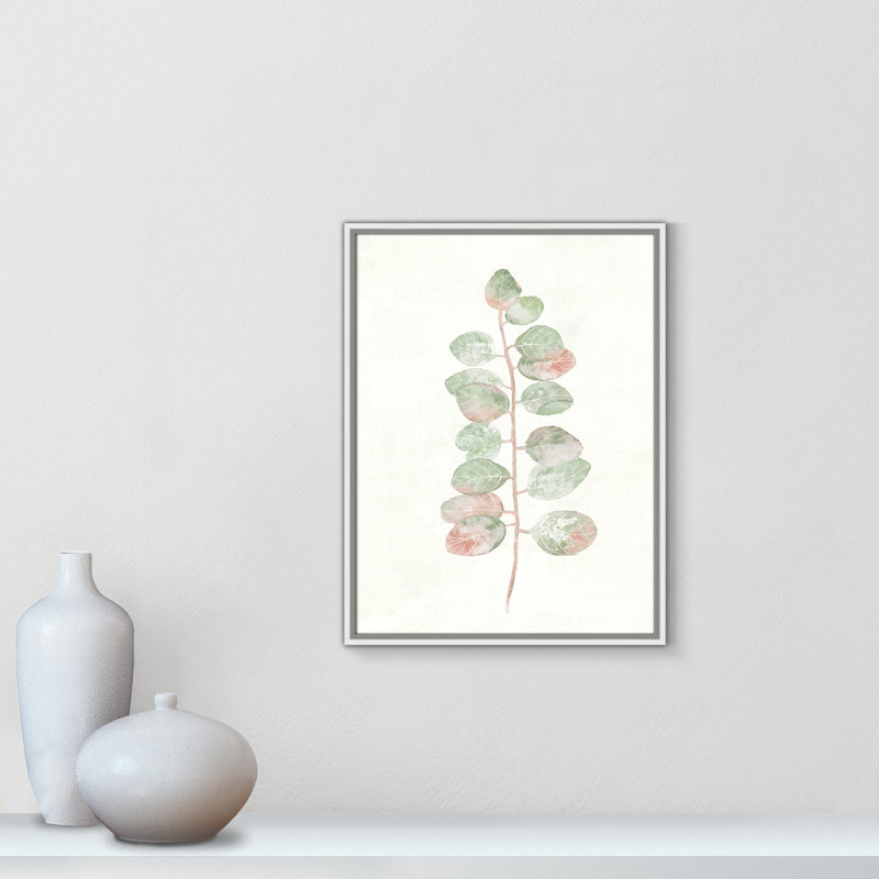 Florida Leaves I - reproduction d'art, Toile blanche encadrée, H 25,5 po x l 19,5 po x P 2 po