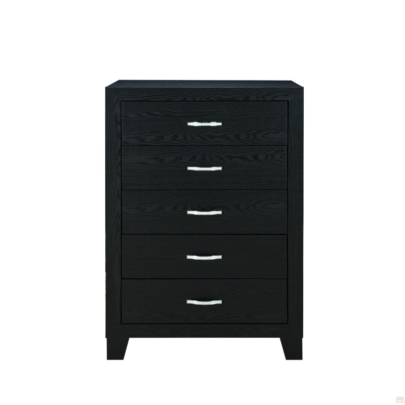 Commode noire Carlos