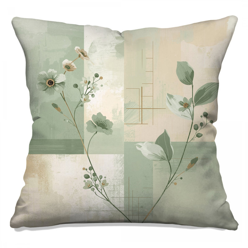 Coussins floraux, 20 x 20 pouces