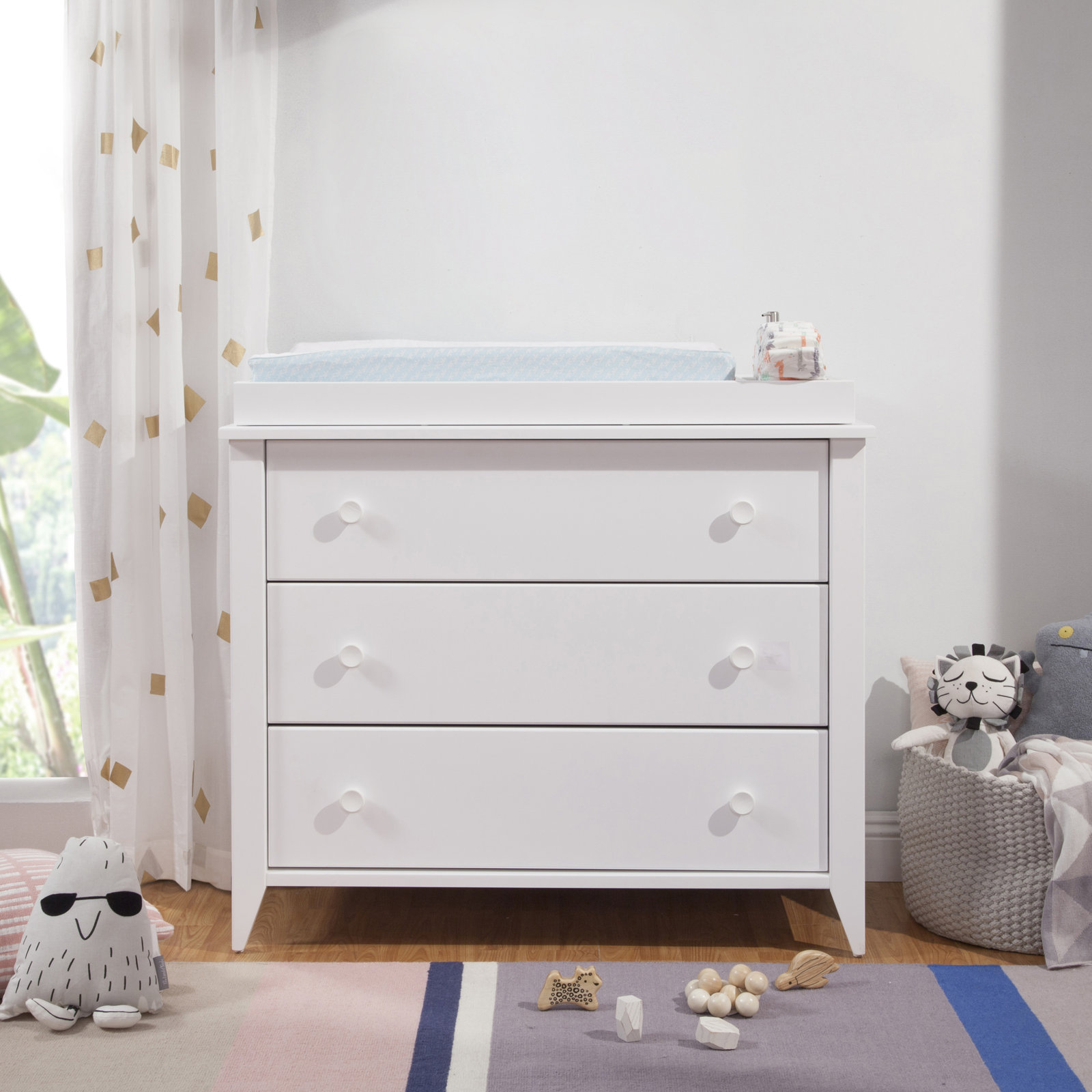 Sprout 3-Drawer Changing Table Dresser, White