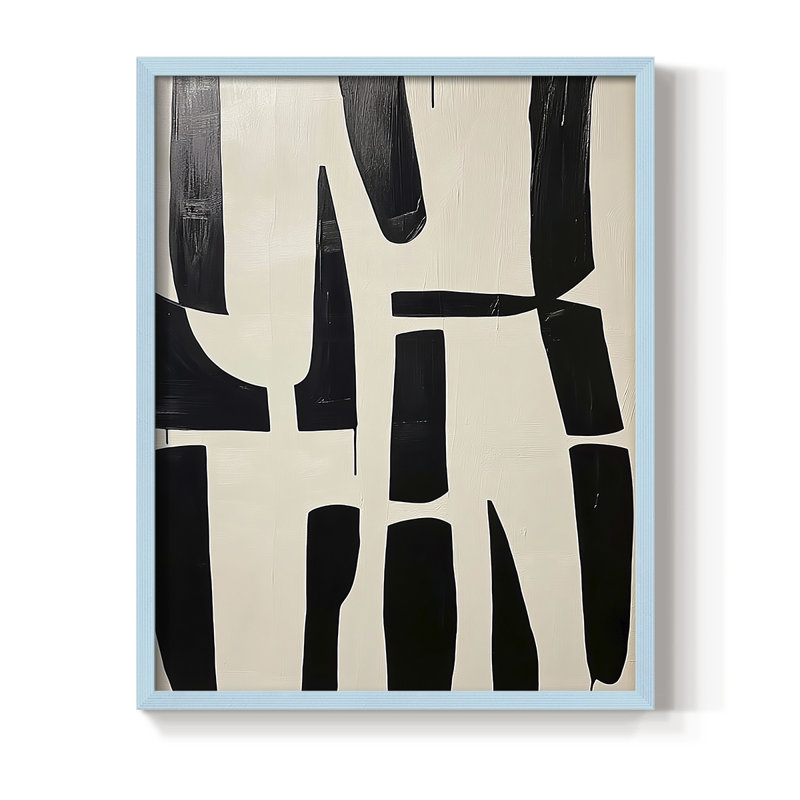 Série ABSTRACT DCLxxxvii - reproduction encadrée de qualité supérieure - prête à être accrochée - aucun clou requis