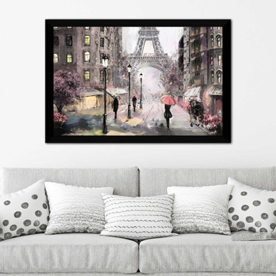 «Paris Streets II», reproduction encadrée