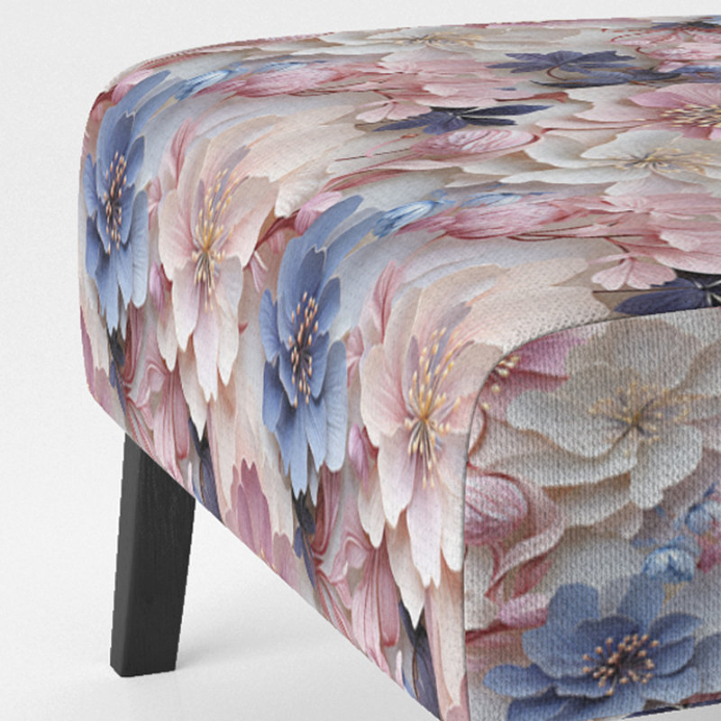 Fauteuil de chambre rembourré Romantic Floral