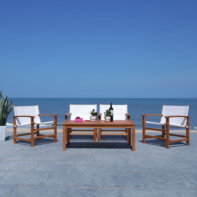 Upper Vobster 4 - Person Patio Conversation Set with Cushions