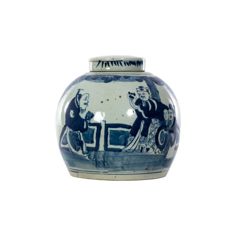 Handmade Ceramic / Porcelain Jar, 12" H x 12" W x 12" D