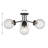 4-Light Semi-Flush in Matte Black-820395602