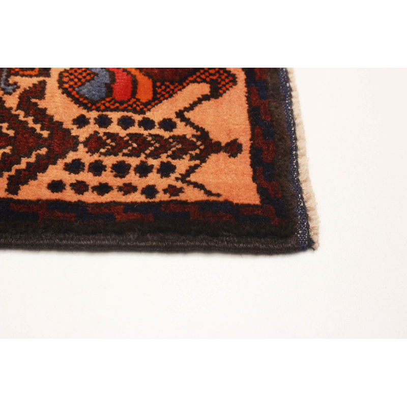 Teimani Orange Rug 2'11" x 4'7"
