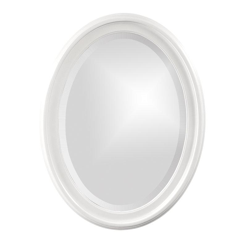Miroir mural Borna, Blanc