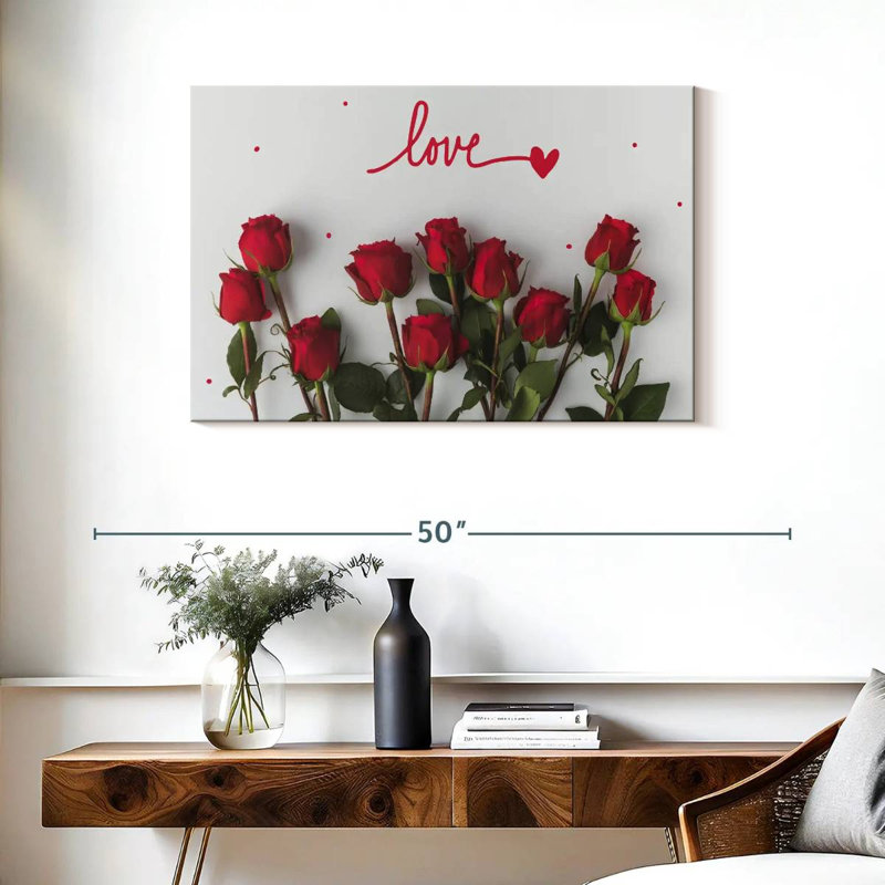 Harnek Love Red Roses, H 24 po x l 36 po