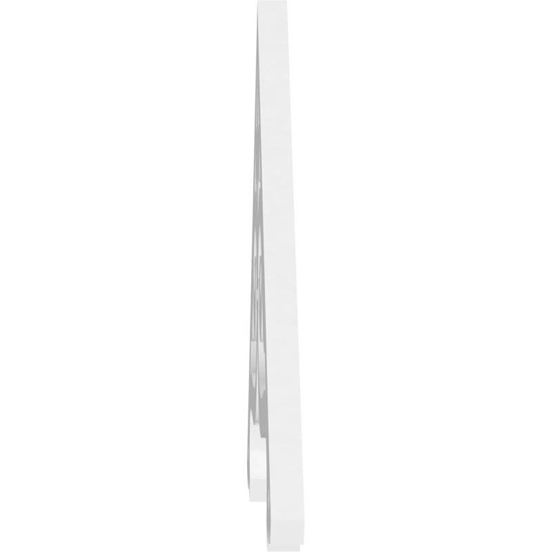 Pignon en PVC de qualité architecturale Finley, H 16,5 po x l 36 po x P 1 po, 11 / 12