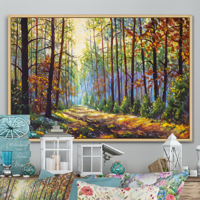 «Morning Mystic Foggy Forest II», reproduction sur toile flottante