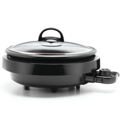 Aroma Grillet 3qt. / 11 In. 3-in-1 Cool-touch Electric Indoor Grill, Countertop Grill, Nonstick Pan (asp-1 In Black