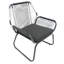 Assise club contemporaine avec structure en métal robuste et coussins d'eau - Élégante chaise longue - Revêtement de fabrication stable