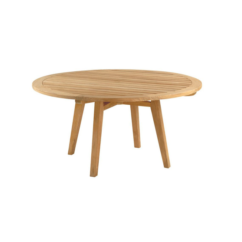 Algarve Outdoor Round Teak Dining Table, 52"