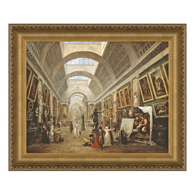 Project for the Disposition of the Grand Gallery, 1796 par Hubert Robert - reproduction d'art sur toile