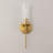 Wallchiere Crackled Glass Armed Sconce