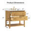 Ensemble de meuble-lavabo sous-comptoir simple 36 po avec plateau en pierre reconstituée blanche Nelson-658965228