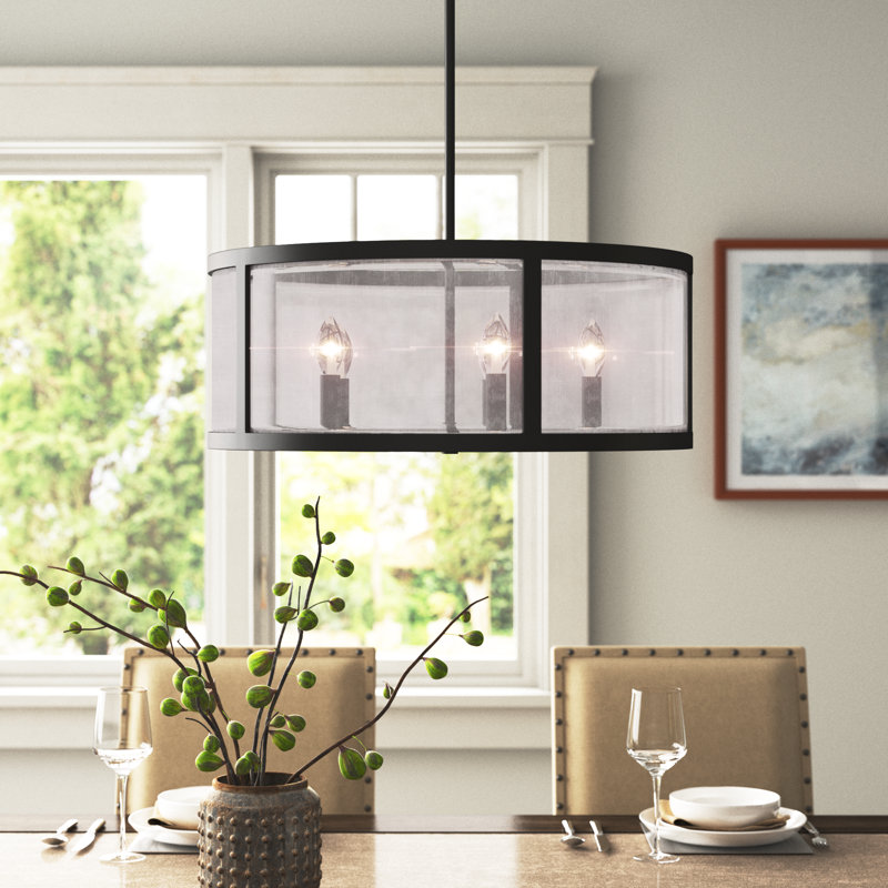 Lustree tambour 5 lumières Elmer