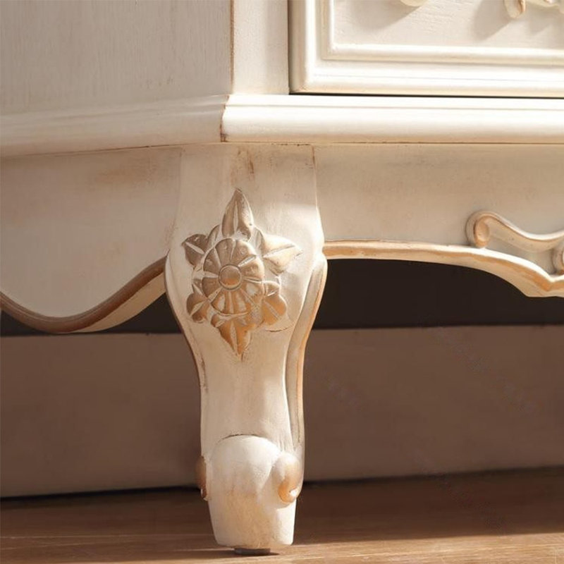 Commode à 7 tiroirs American Country, Crème
