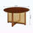 Jeffers Wood & Rattan Round Coffee Table-107077826