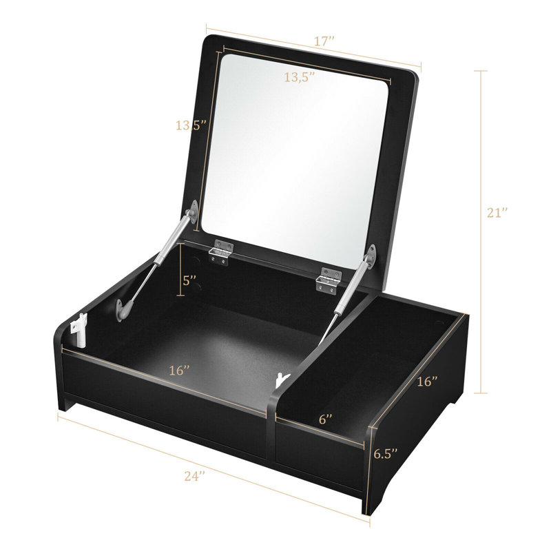 Jewelry Armoire with Mirror