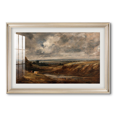 Hampstead Heath, 1825-John Constable-Custom Framed Print