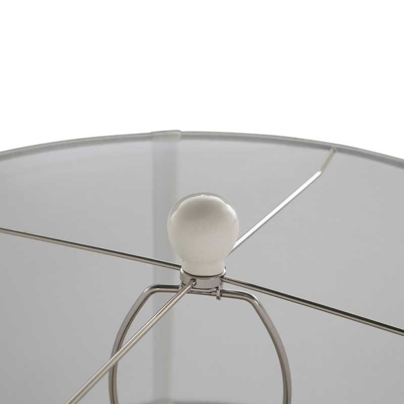 Liora Table Lamp, Blue Patterned Glaze