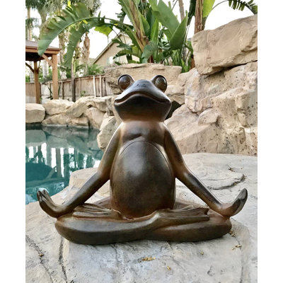 Statue de grenouille de yoga Herclides
