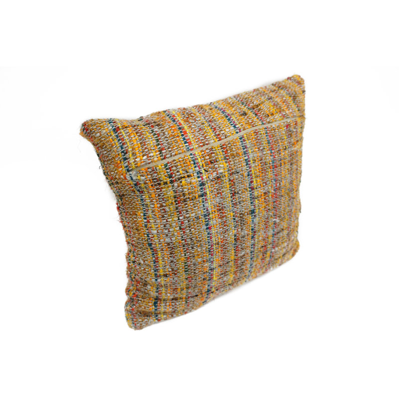 Abstract Silk Reversible Throw Pillow